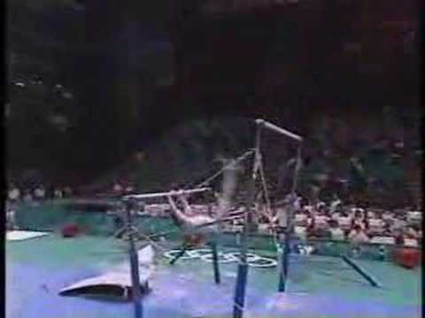 Mirela Trugulan 1996 Olympics Compulsories Uneven Bars