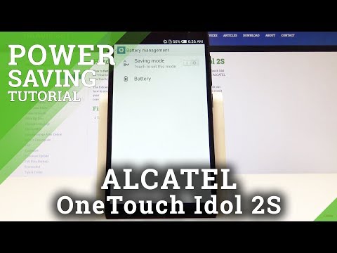 How to Enable Power Saving Mode on ALCATEL OneTouch Idol 2S - Battery Saver Tutorial
