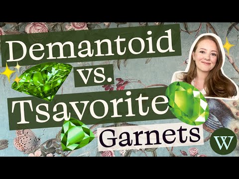Demantoid vs Tsavorite Green Garnets
