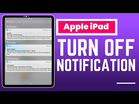 How to Turn Off Notifications on iPad