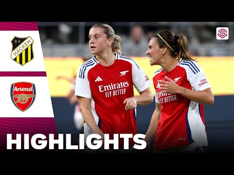 Arsenal vs BK Häcken | Highlights | UEFA Women's Champions League Qualification 18-09-2024