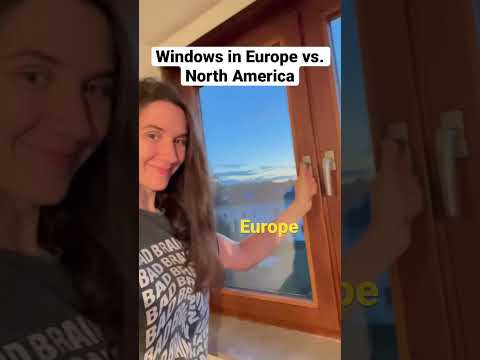windows in Europe vs. North America #shorts #house #europe #northamerica