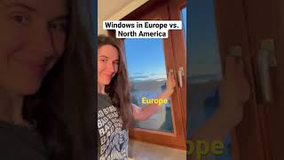 windows in Europe vs. North America #shorts #house #europe #northamerica