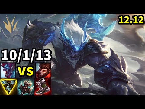 Trundle Jungle vs Wukong - KR Master | Patch 12.12