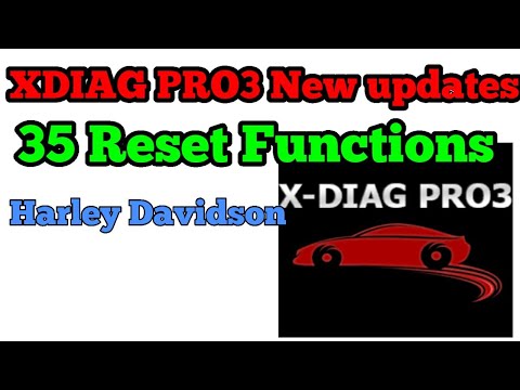 #XdiagPro3 35 Reset Function and #Harley-Davidson Bike Scanning / Also best for #Truck Software Use