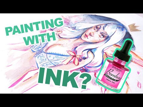 MY NEW FAVORITE ART SUPPLY! 【Dr. Ph. Martin's Bombay India Ink】