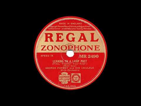 George Formby and His Ukulele with Orchestra "Leaning on a Lamp Post" (1937)