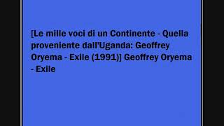 Geoffrey Oryema - Exile