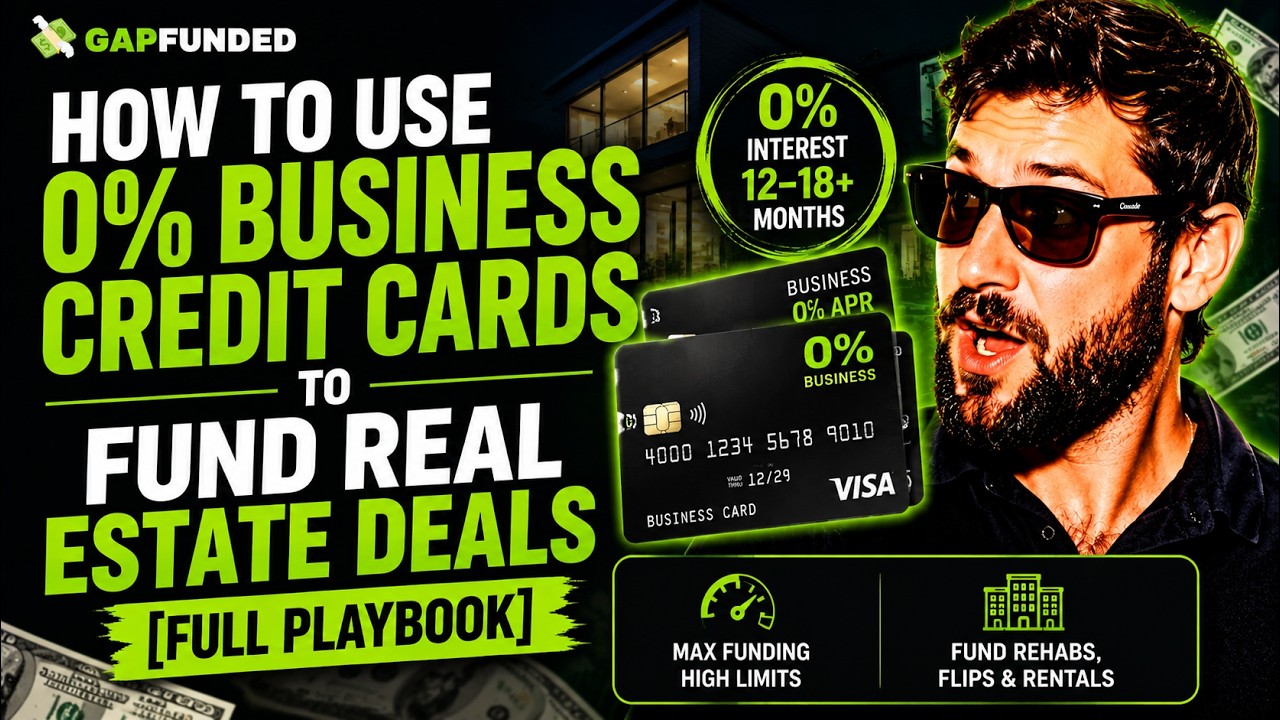 How to Use 0% Business Credit Cards to Fund Real Estate Deals