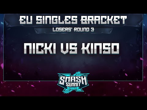 Nicki vs Kins0 - EU Singles Bracket: Losers' Round 3 - Smash Summit 10 | Fox vs Falco