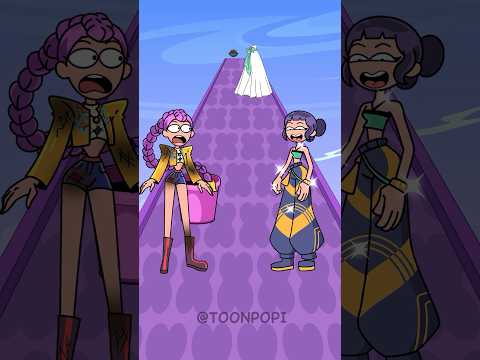 Rumi vs Zoey! Who Wins the Demon Kiss Run Challenge? | KPop Demon Hunters