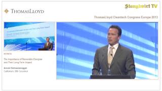 Arnold Schwarzenegger & der Stanglwirt auf dem Thomas Lloyd Cleantech Kongress Europa