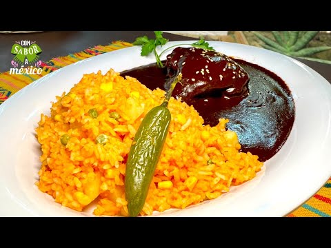 EL SECRETO del MEJOR ARROZ ROJO MEXICANO y MOLE NEGRO/ #ConSaborAMexico