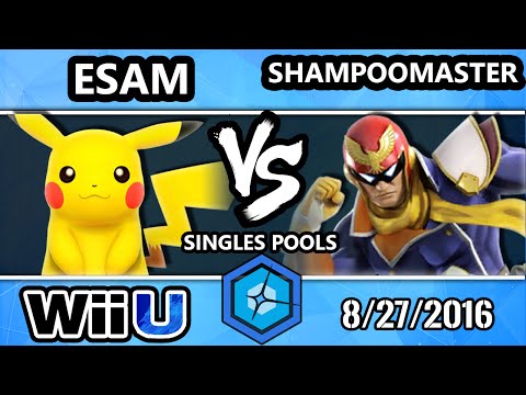 Shine 2016 Smash 4 - PG | ESAM (Pikachu) Vs. Shampoo (Captain Falcon) SSB4 R2 Pools - Smash Wii U