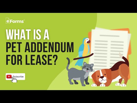 Pet Addendum for Lease EXPLAINED
