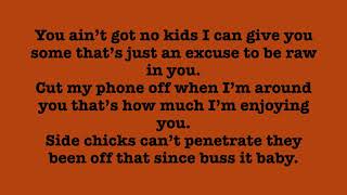 Plies Boo&#39;d Up (Lyrics - Ella Mai Remix)