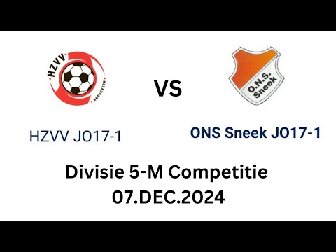 HZVV JO17-1 vs ONS Sneek JO17-1 (Divisie 5-M Competitie 07.DEC.2024)-Full