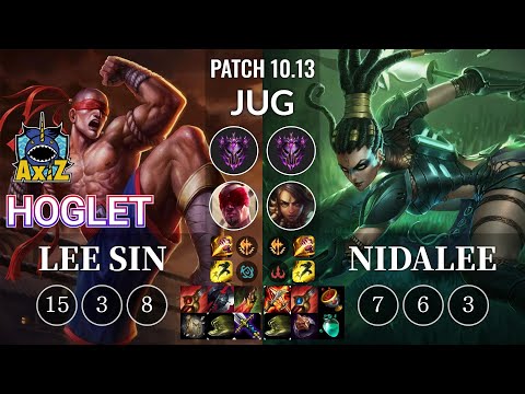 AXIZ Hoglet Lee Sin vs Nidalee Jungle - KR Patch 10.13