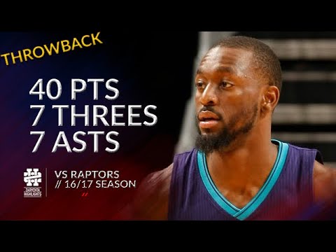 Kemba Walker 40 pts 7 threes 7 asts vs Raptors 16/17 season
