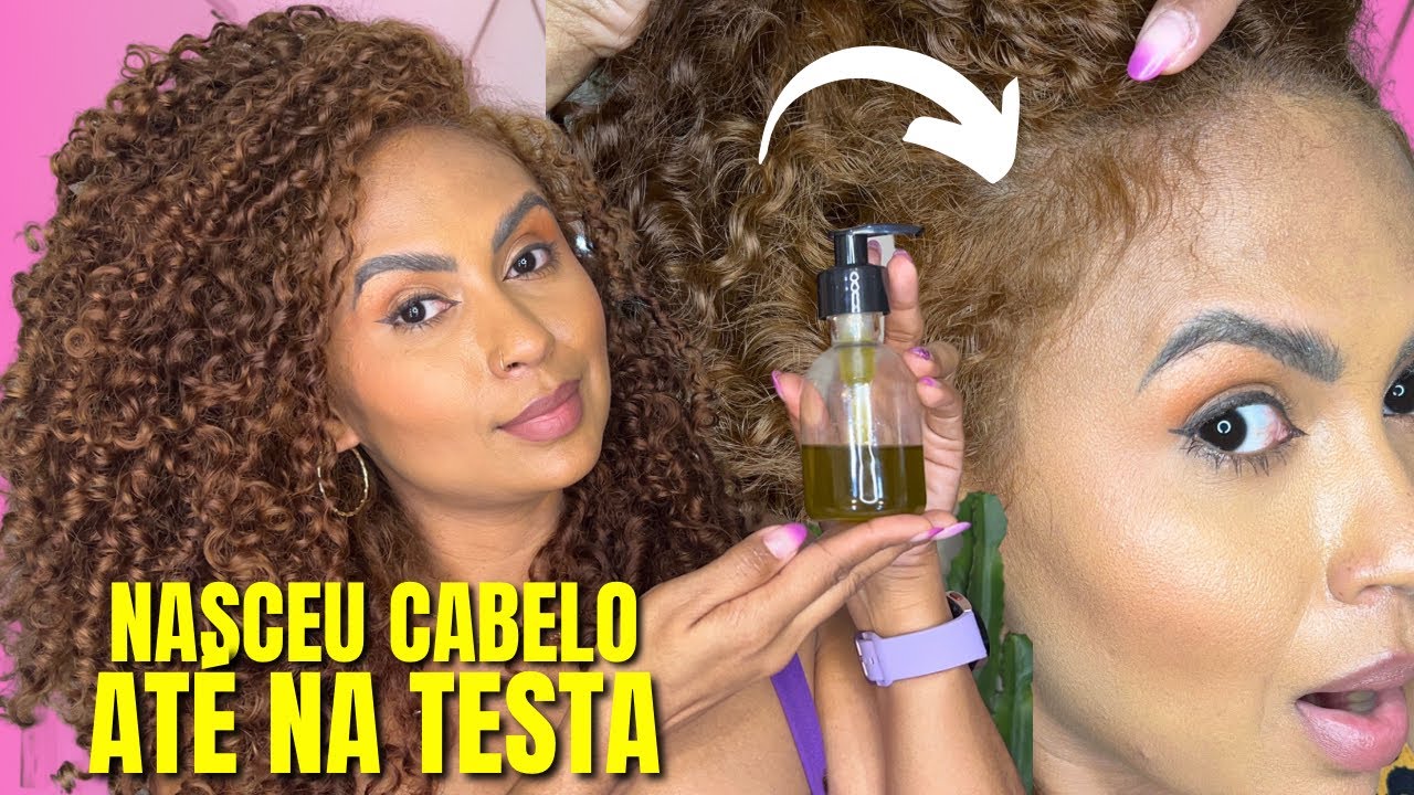 O CABELO CRESCE MUITO E NÃO CAI, MELHOR RECEITA DO MUNDO PARA CRESCER CABELO #projetorapunzel 🔥