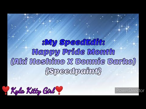 My Editing Video #52: 🌈Happy Pride Month🌈 (Aki Hoshino X Donnie Darko) {Speedpaint}