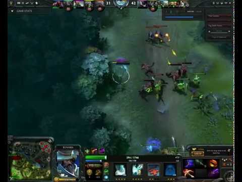 perfect TRIPLE kill by Kunkka