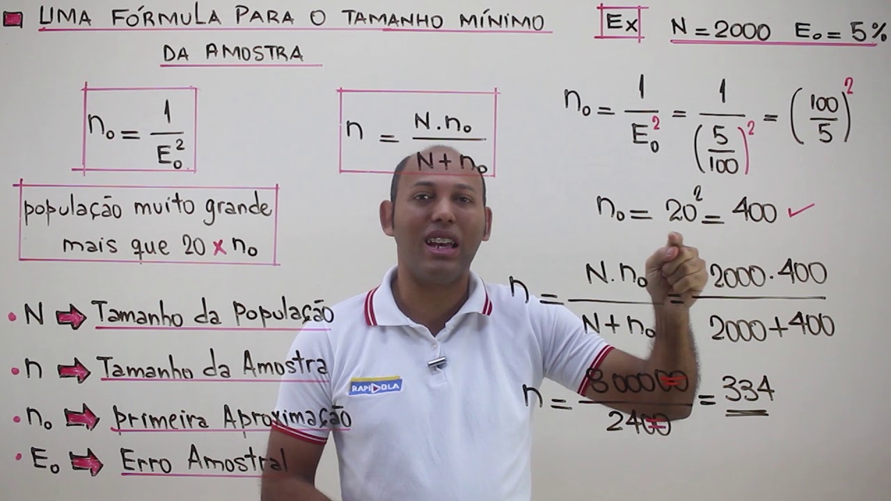 COMO CALCULAR O TAMANHO DA AMOSTRA EP2