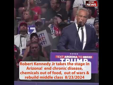 RFK: end chronic disease, chemicals out of food, out of wars & rebuild middle class