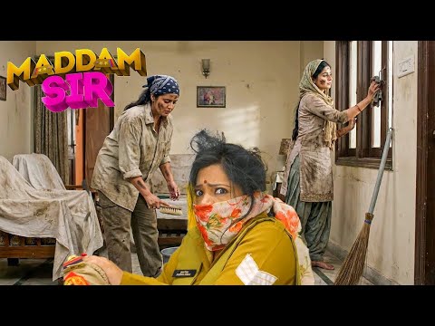 पुस्पा जी को ढूंढने के लिए हसीना और करिश्मा बनी कामवाली | MADAM SIR | Full Comedy Episode 2025