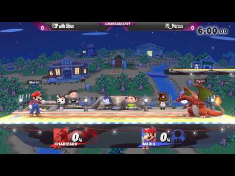 SW12 Smash Wii U - F2P with Gibus (Lucario, Charizard) vs PS_Marcus (Mario) - Winners Bracket