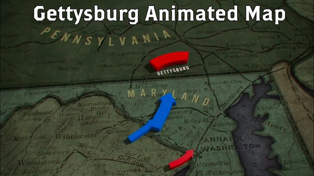 Gettysburg: Animated Battle Map
