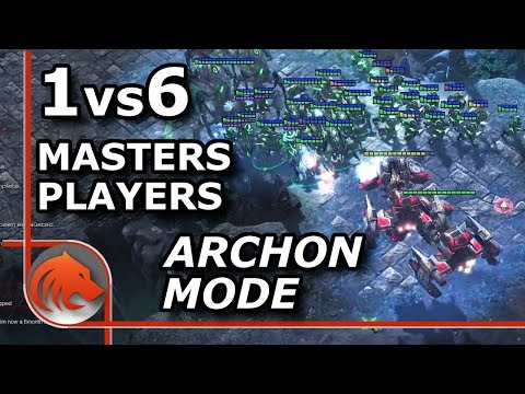 StarCraft 2: Beastyqt (P) 1 vs 6 (T) Master Players in Archon Mode REMATCH! - INSANE Challenge!