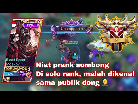 MOSKOV TOP GLOBAL 2021 #10 | PRANK SOMBONG PUBLIK DI SOLO RANKED