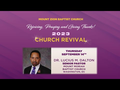 09-14-2023 | “Trust God” | Psalm 40:1-5, 9-11 | Dr. Lucius M. Dalton | Revival 2023
