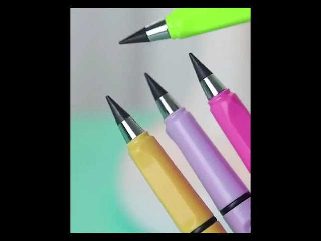 Vídeo relacionado con Ainiv Lapiz, 6 Piezas Degradado Lápiz Infinito con 12 Puntas De Repuesto, con Borrador para Oficina, Dibujo