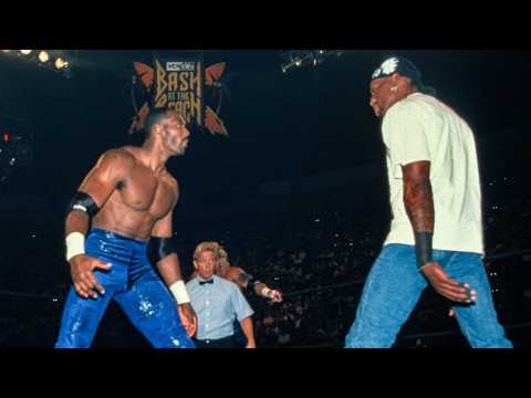 Dennis Rodman & Karl Malone BATTLE in WCW tag team throwdown: Bash at the Beach 1998