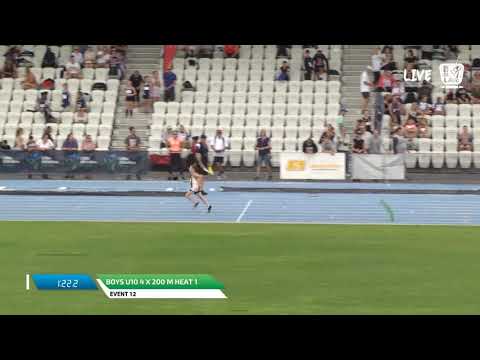 Boys U10 4 x 200m Heat 1 - 2018 SUBWAY State Relay Championships // LAVicTV