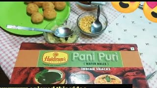 Haldiram pani puri review /unboxing /easy pani puri recipe /cheap price/mouth-watering snack