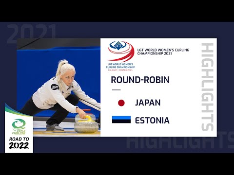 Highlights of Japan v Estonia - Round Robin - LGT World Women's Curling Championship 2021