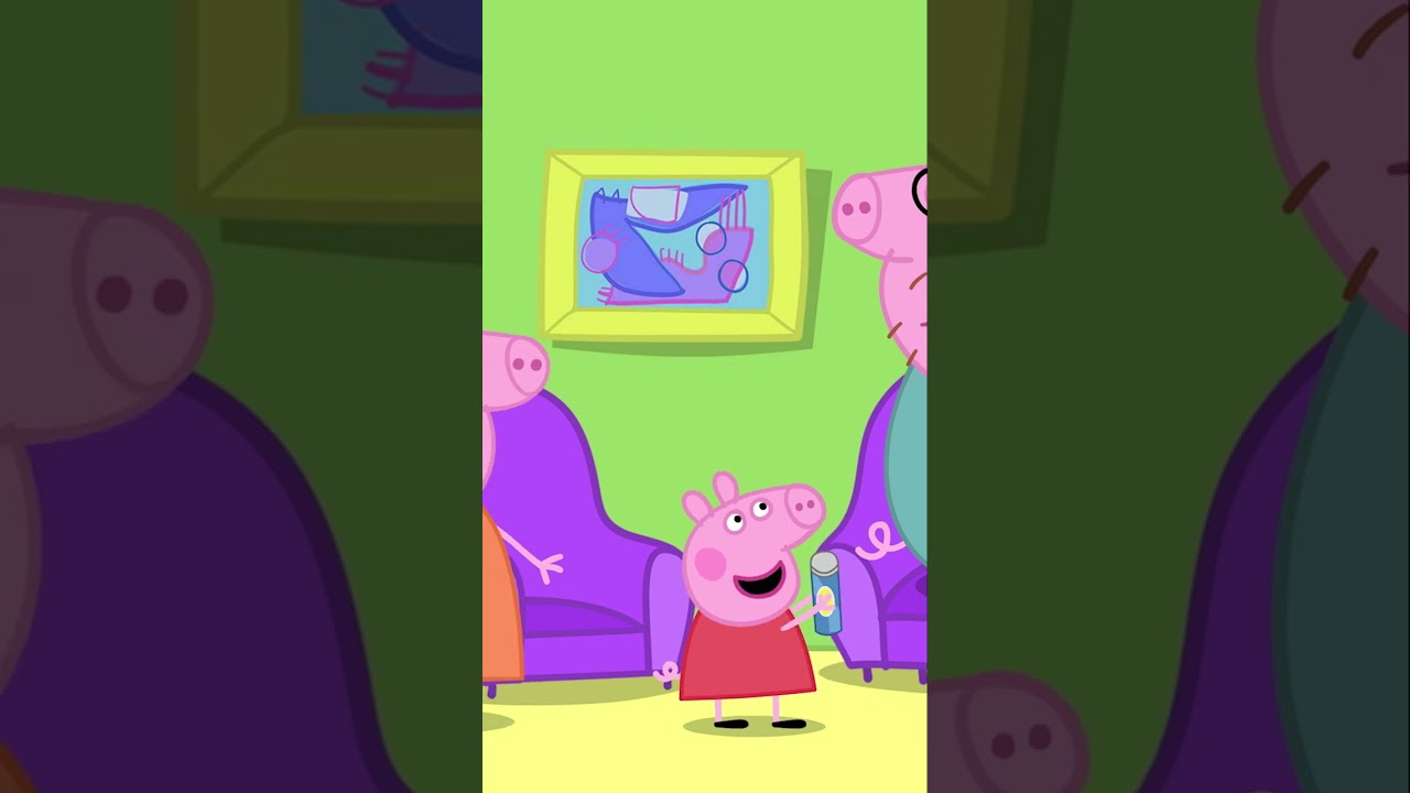 Peppa Scares Daddy Pig 🐷🐍 #shorts