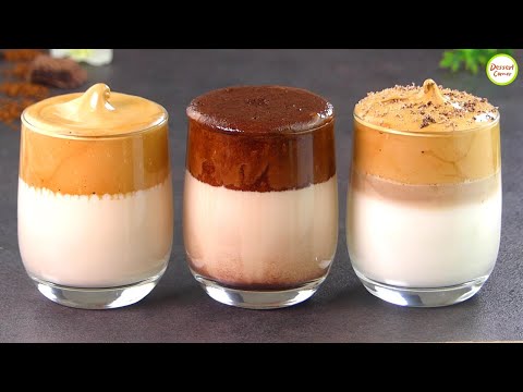 Dalgona Coffee Recipe in 3 different ways | How To Make Trending Dalgona Coffee by Dessrt Corner