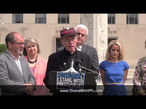 Fr Denis Wilde Stands for the 1st Amendment with Priests for Life