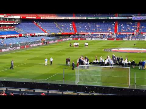 opkomst oud spelers Feyenoord voorafgaand aan FEYENOORD vs Valencia 23-07-2016