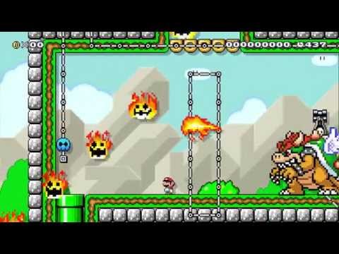 Super Mario Maker - Random Level - Kaizo Temple by Aidturith - No Commentary 1AB