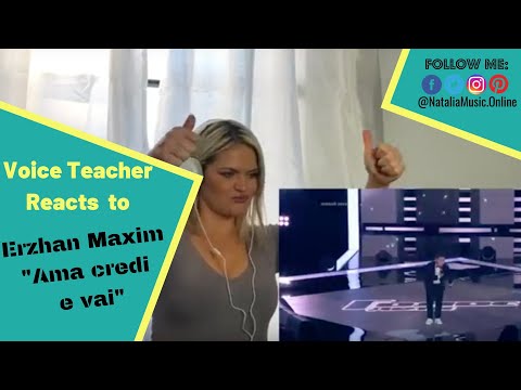 ⫷ Voice Teacher Reacts to ➠ Erzhan Maxim "Ama credi e vai" ⫸