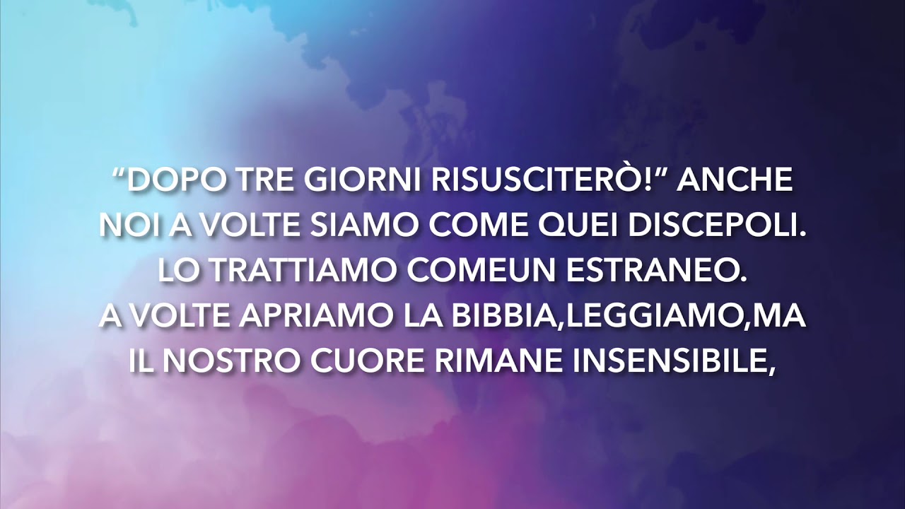 Meditazione Calendario "Parole di Vita" del 22 Marzo 2019