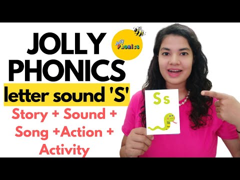 S letter sound | Jolly Phonics | Story + Action + Song | Alphabet sound for kids
