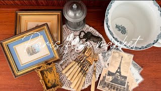 【パリVlog🇫🇷】ジュシュー蚤の市で宝探し｜15区公園散策｜購入品紹介