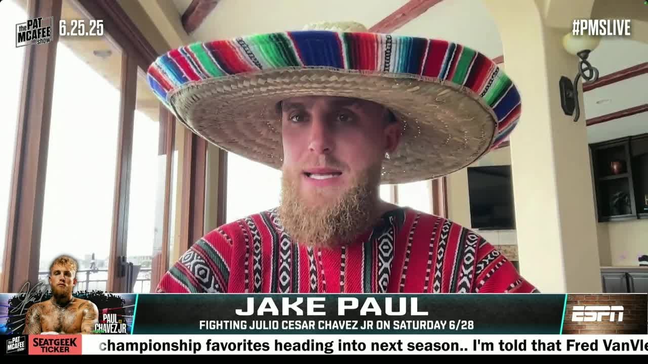 Jake Paul says 'I'M READY TO GO' ahead of fight vs. Julio Cesar Chavez Jr. | The Pat McAfee Show