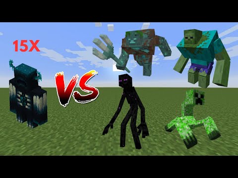 The Great Minecraft Duel: Warden vs Mutant Mobs - Epic Battle!